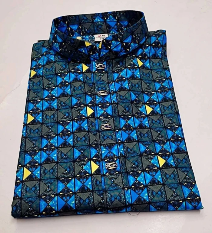 Digital Print Blue